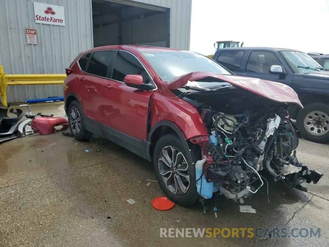 4 Photograph of a damaged car 5J6RW1H84NA014582 HONDA CRV 2022