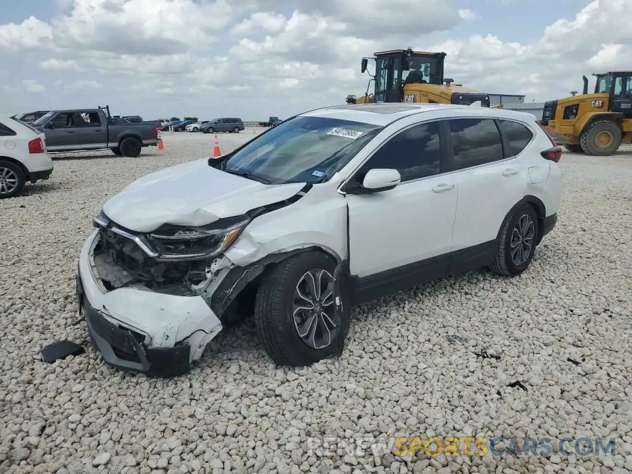 1 Photograph of a damaged car 5J6RW1H87NA005326 HONDA CRV 2022