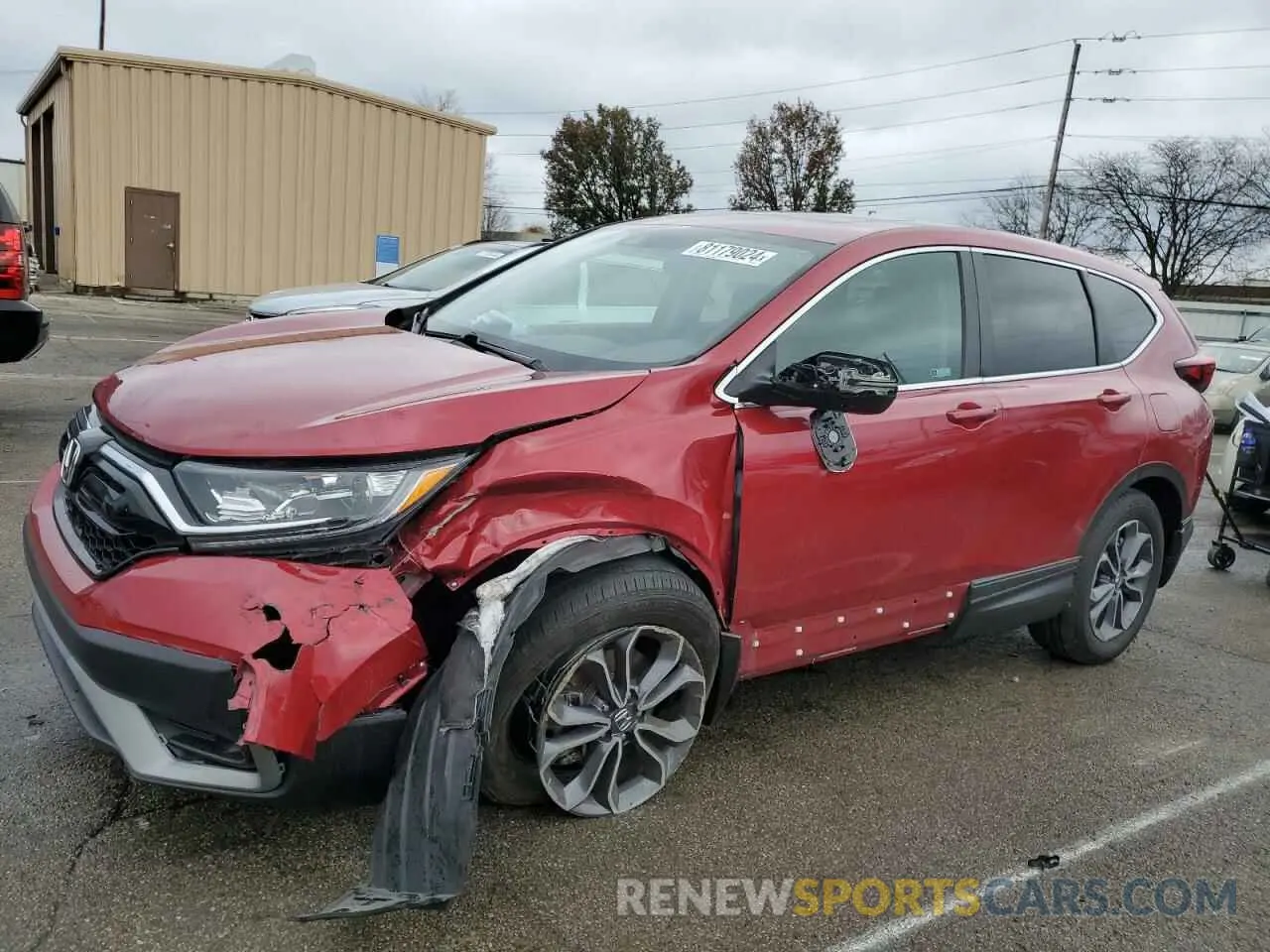 1 Photograph of a damaged car 5J6RW2H58NA013804 HONDA CRV 2022