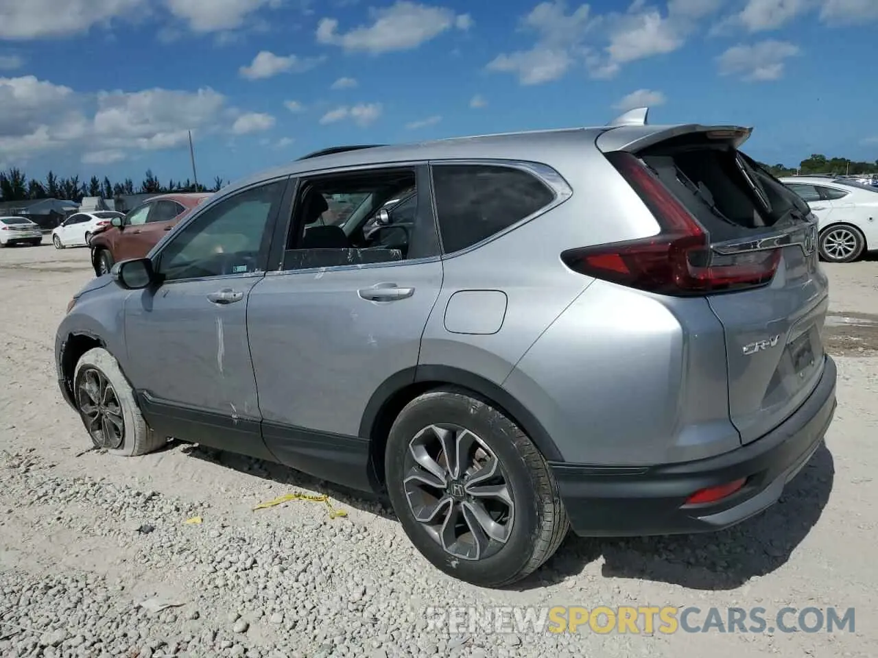 2 Photograph of a damaged car 5J6RW2H85NA003600 HONDA CRV 2022