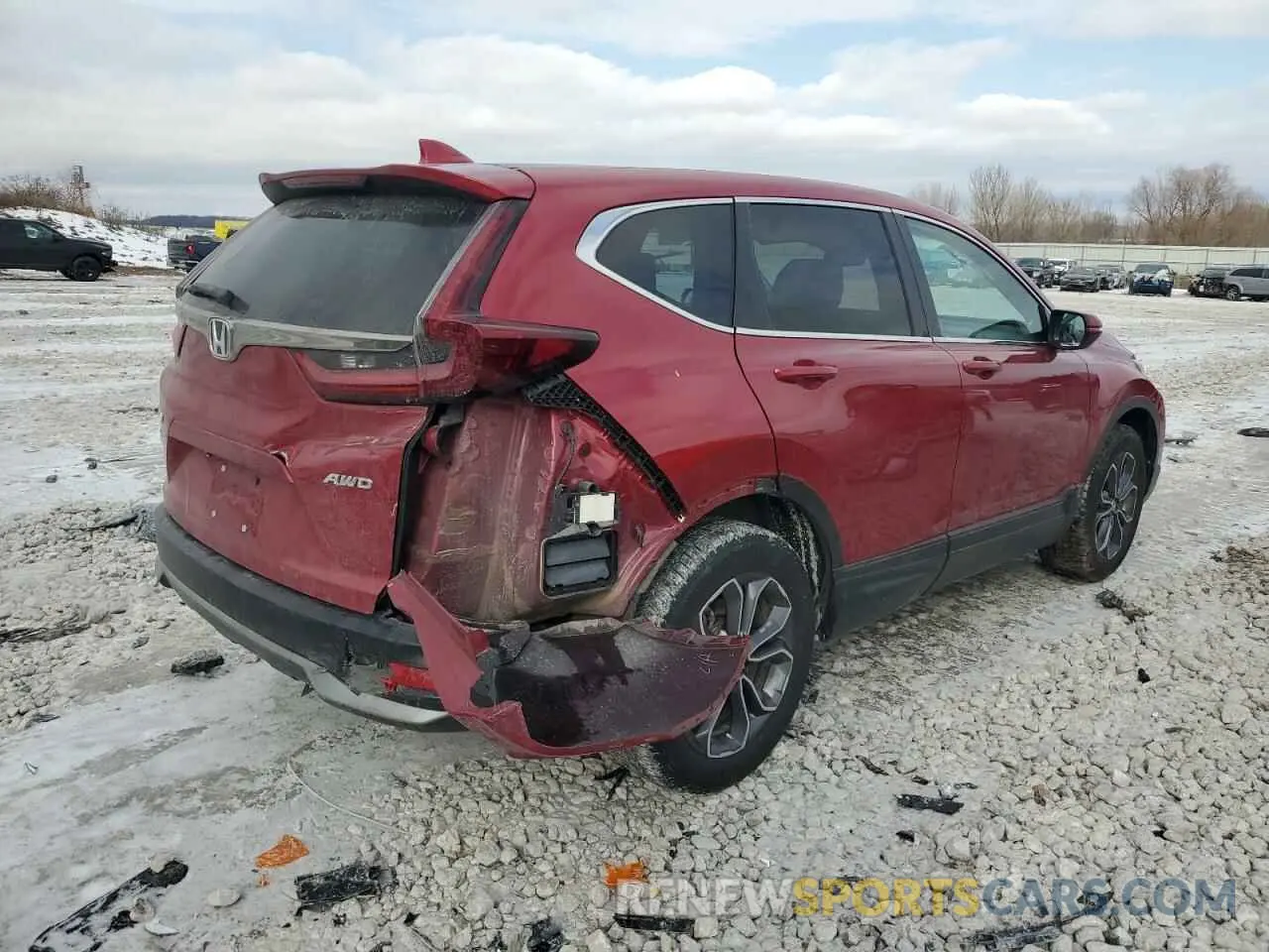 3 Photograph of a damaged car 5J6RW2H86NA005436 HONDA CRV 2022