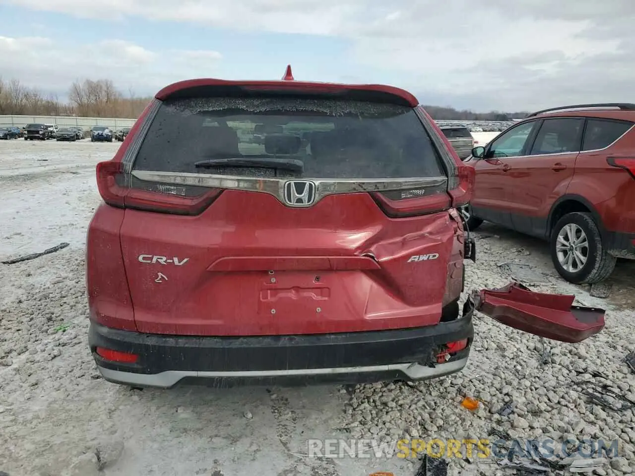 6 Photograph of a damaged car 5J6RW2H86NA005436 HONDA CRV 2022