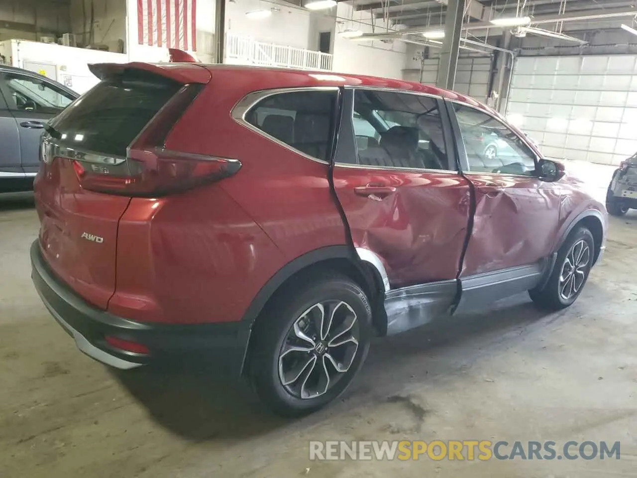 3 Photograph of a damaged car 5J6RW2H87NL002498 HONDA CRV 2022