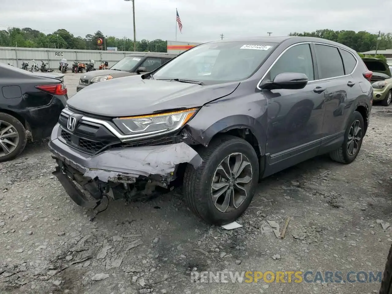 1 Photograph of a damaged car 7FARW1H88NE019026 HONDA CRV 2022