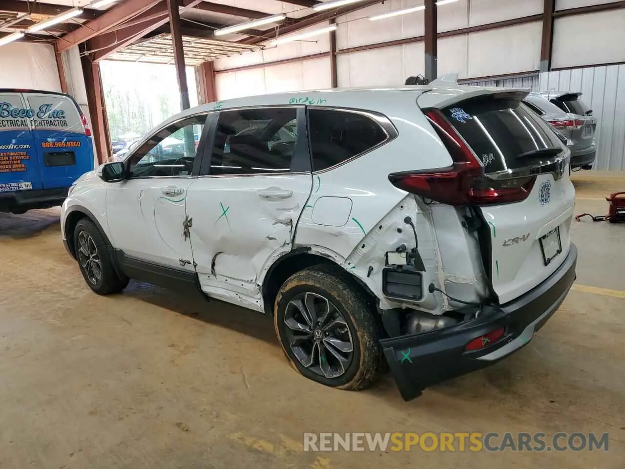 2 Photograph of a damaged car 7FARW2H86NE032265 HONDA CRV 2022