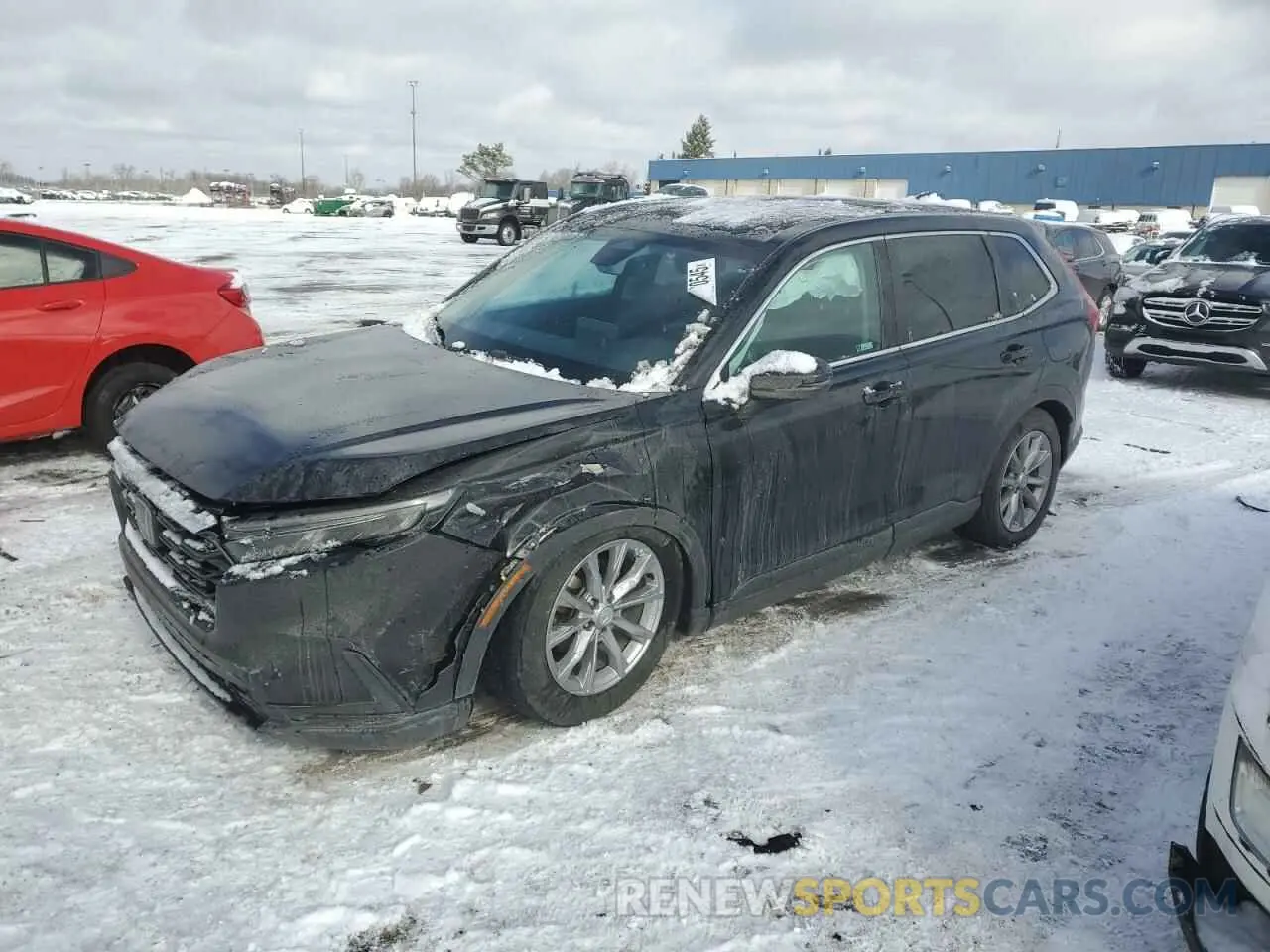 1 Photograph of a damaged car 5J6RS4H75PL000671 HONDA CRV 2023