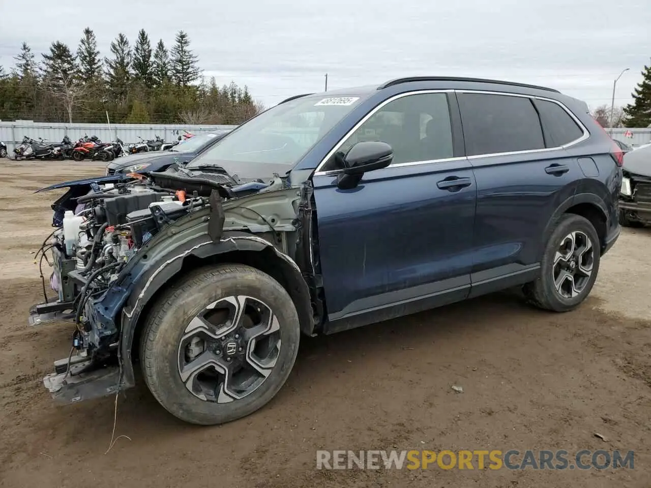 1 Photograph of a damaged car 2HKRS6H91RH205303 HONDA CRV 2024