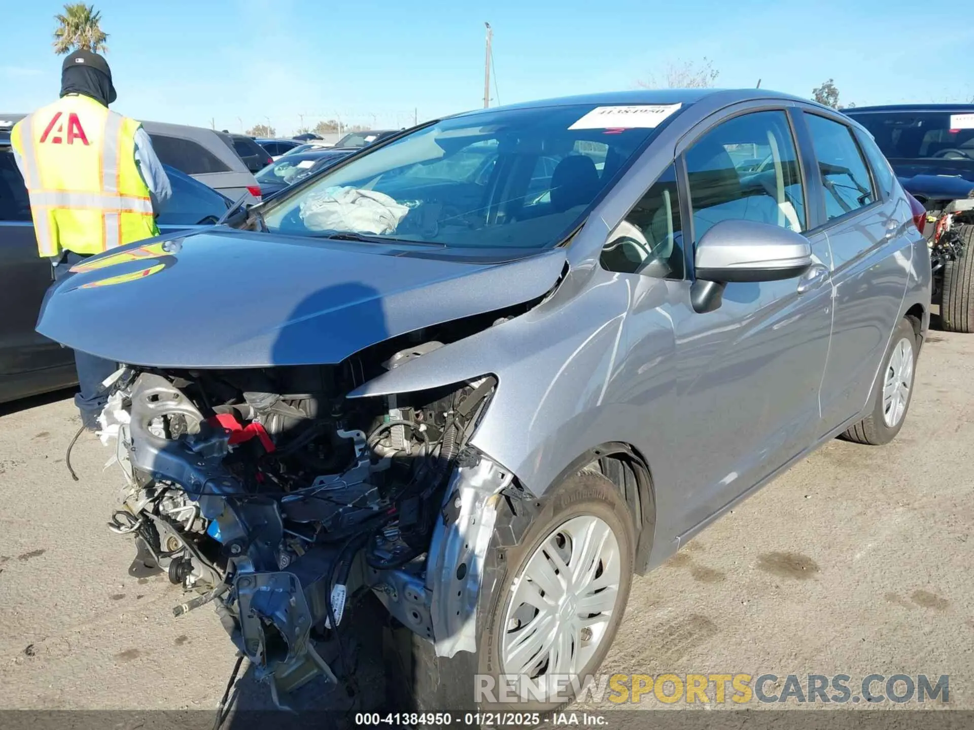 2 Photograph of a damaged car 3HGGK5H41KM718882 HONDA FIT 2019