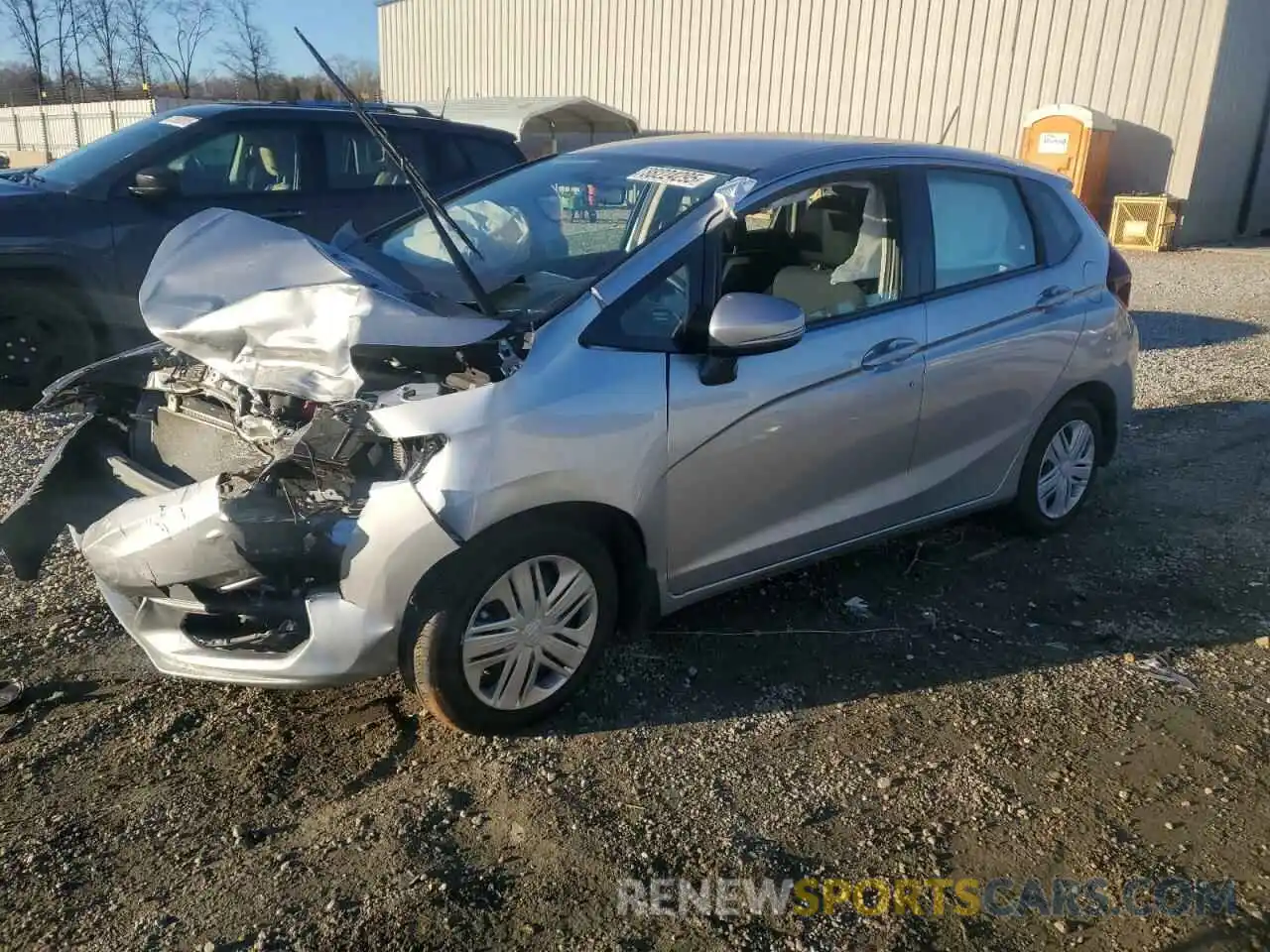 1 Photograph of a damaged car 3HGGK5H41KM725377 HONDA FIT 2019