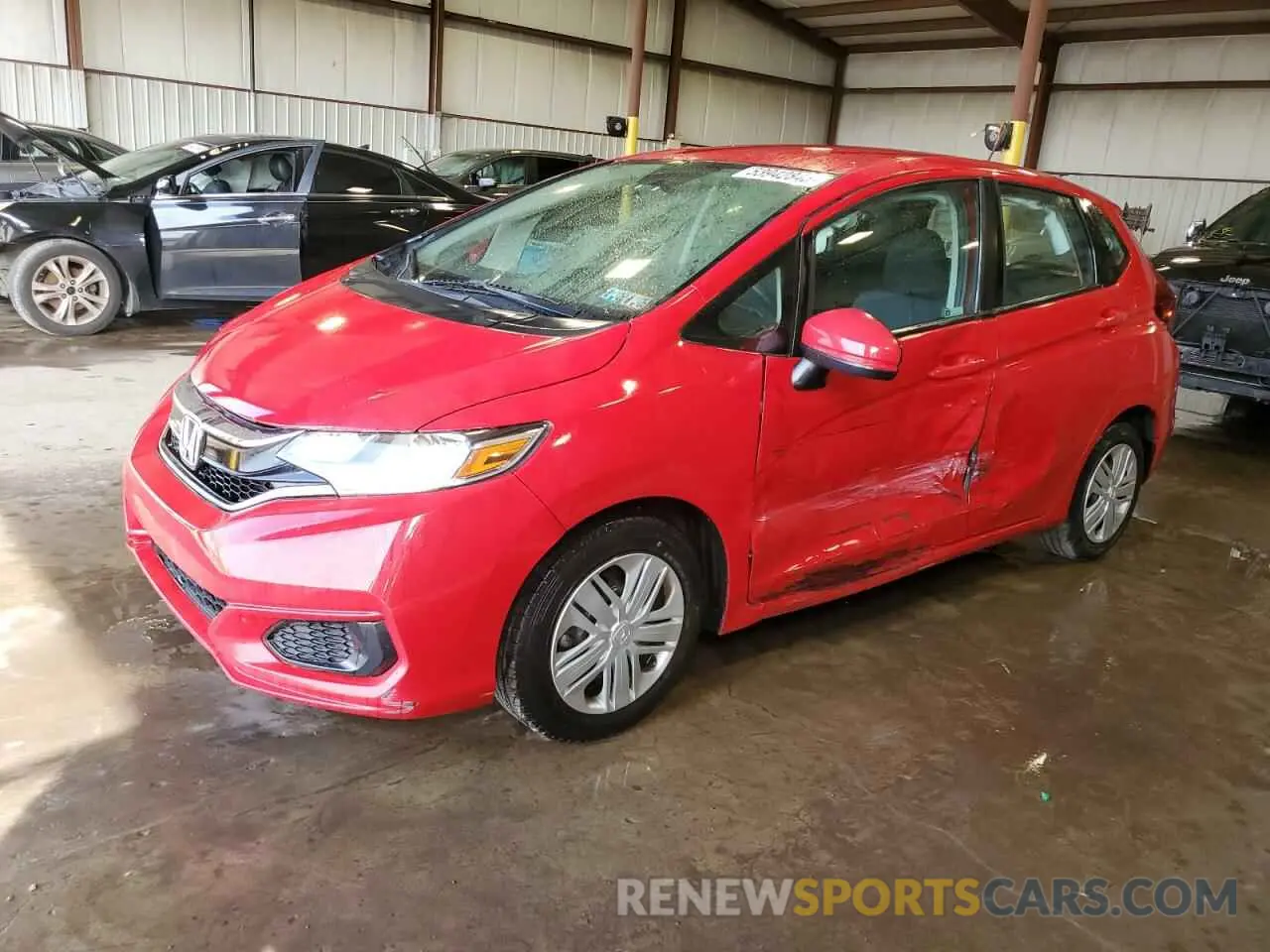 1 Photograph of a damaged car 3HGGK5H41KM726836 HONDA FIT 2019