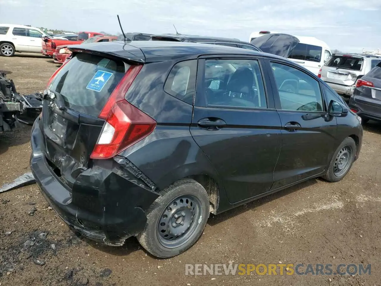 3 Photograph of a damaged car 3HGGK5H41KM747606 HONDA FIT 2019