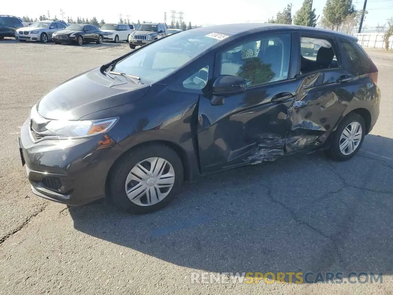 1 Photograph of a damaged car 3HGGK5H42KM727445 HONDA FIT 2019