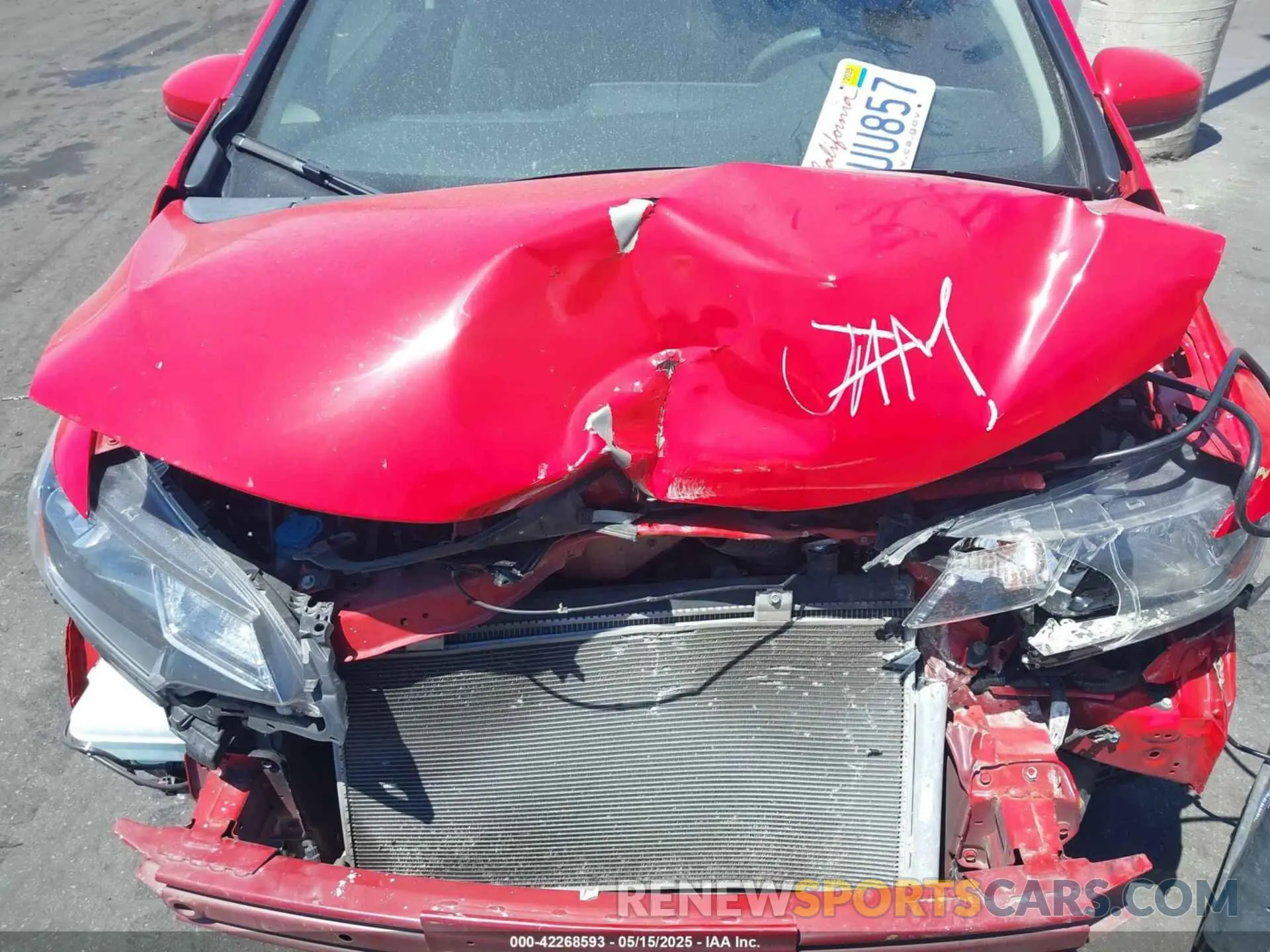 10 Photograph of a damaged car 3HGGK5H42KM742771 HONDA FIT 2019