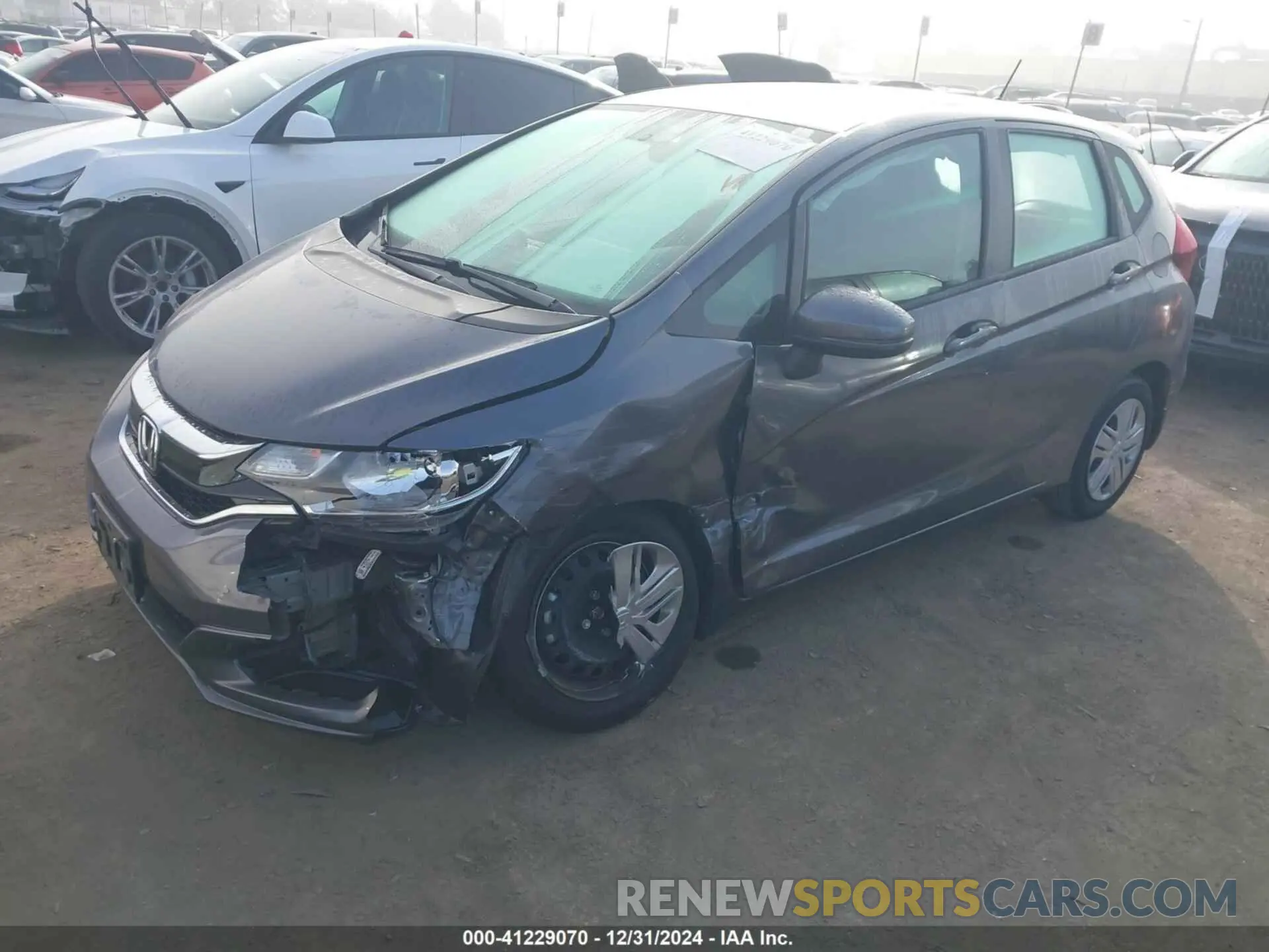 2 Photograph of a damaged car 3HGGK5H42KM746366 HONDA FIT 2019