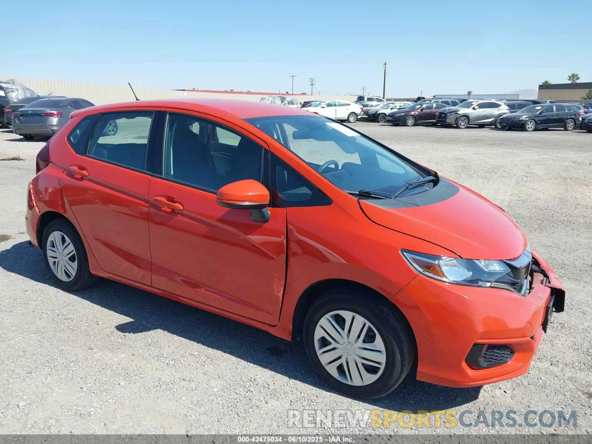 1 Photograph of a damaged car 3HGGK5H43KM705910 HONDA FIT 2019