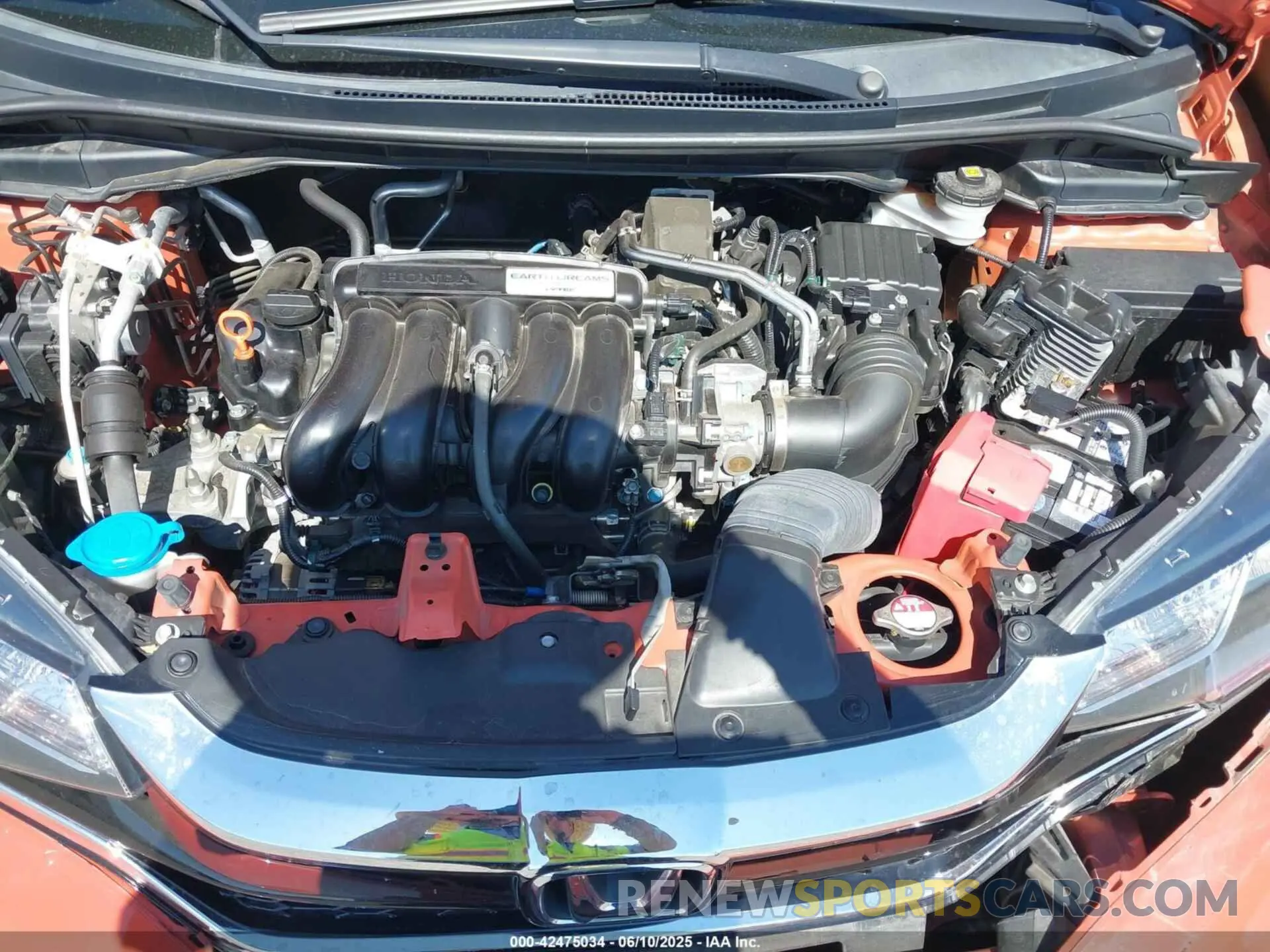 10 Photograph of a damaged car 3HGGK5H43KM705910 HONDA FIT 2019