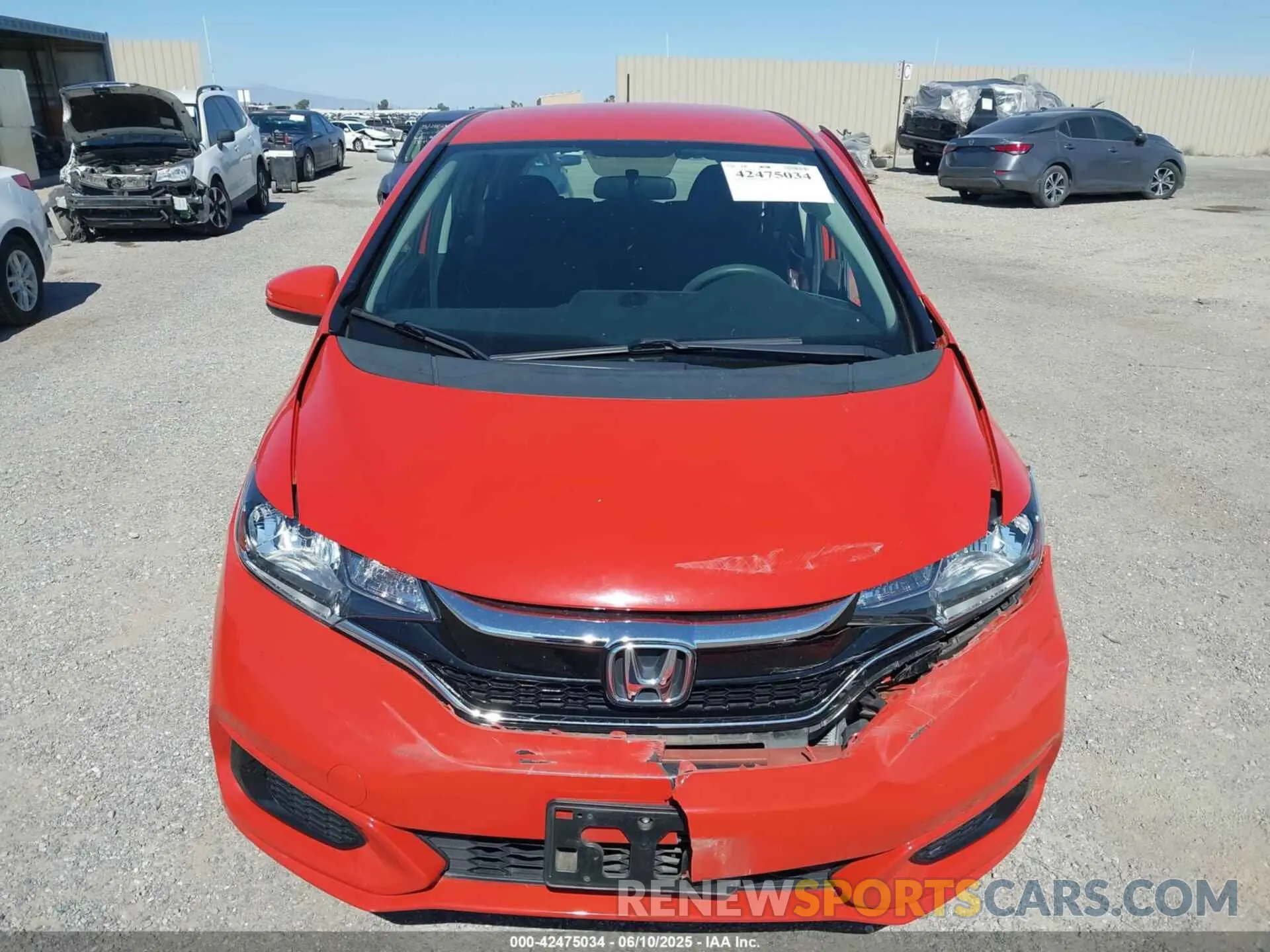 12 Photograph of a damaged car 3HGGK5H43KM705910 HONDA FIT 2019