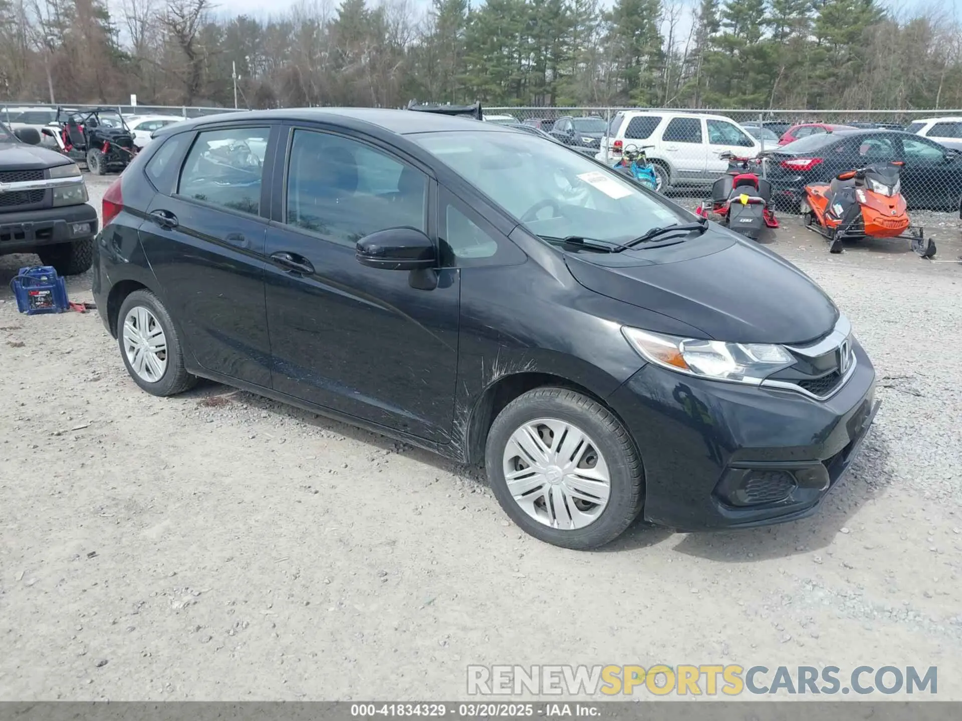 1 Photograph of a damaged car 3HGGK5H43KM710749 HONDA FIT 2019