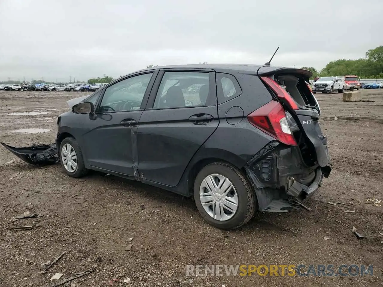 2 Photograph of a damaged car 3HGGK5H43KM742410 HONDA FIT 2019