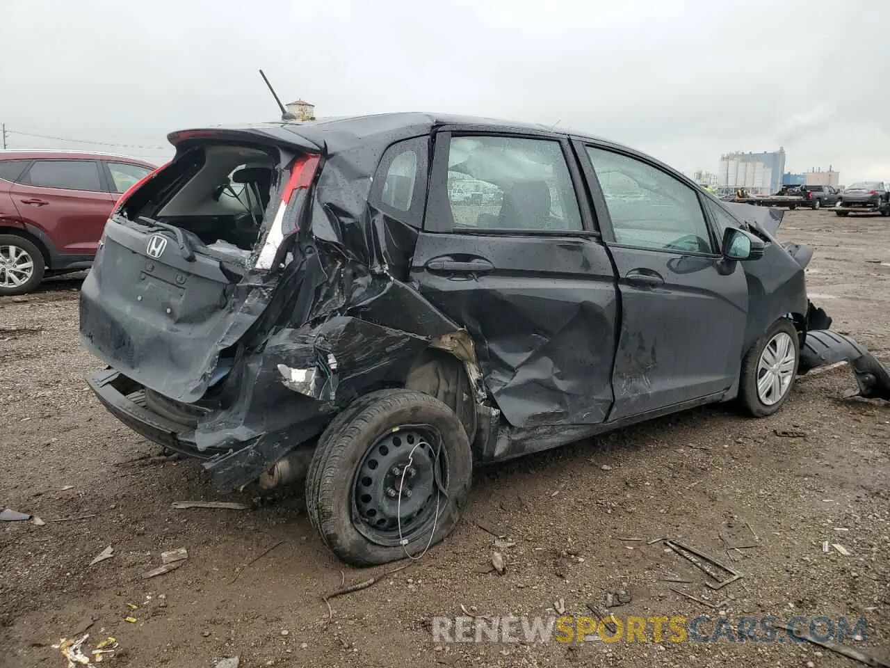 3 Photograph of a damaged car 3HGGK5H43KM742410 HONDA FIT 2019