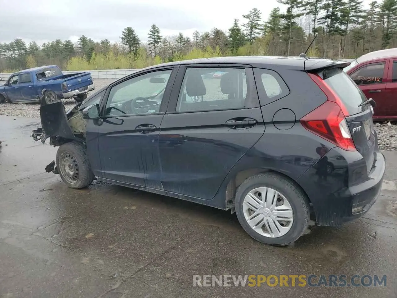 2 Photograph of a damaged car 3HGGK5H44KM712994 HONDA FIT 2019