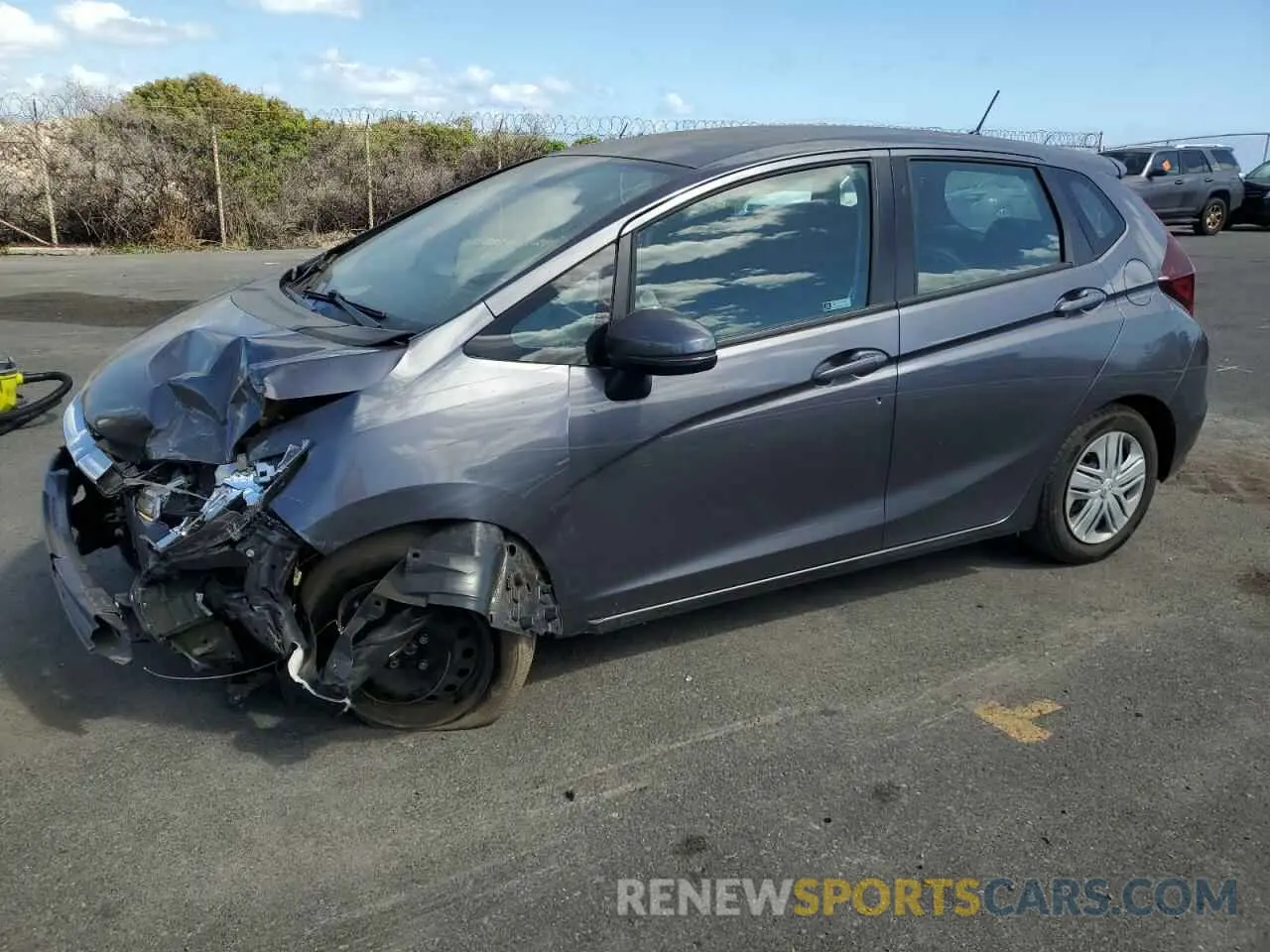 1 Photograph of a damaged car 3HGGK5H44KM713773 HONDA FIT 2019