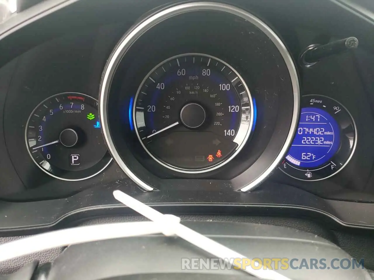 9 Photograph of a damaged car 3HGGK5H44KM744621 HONDA FIT 2019