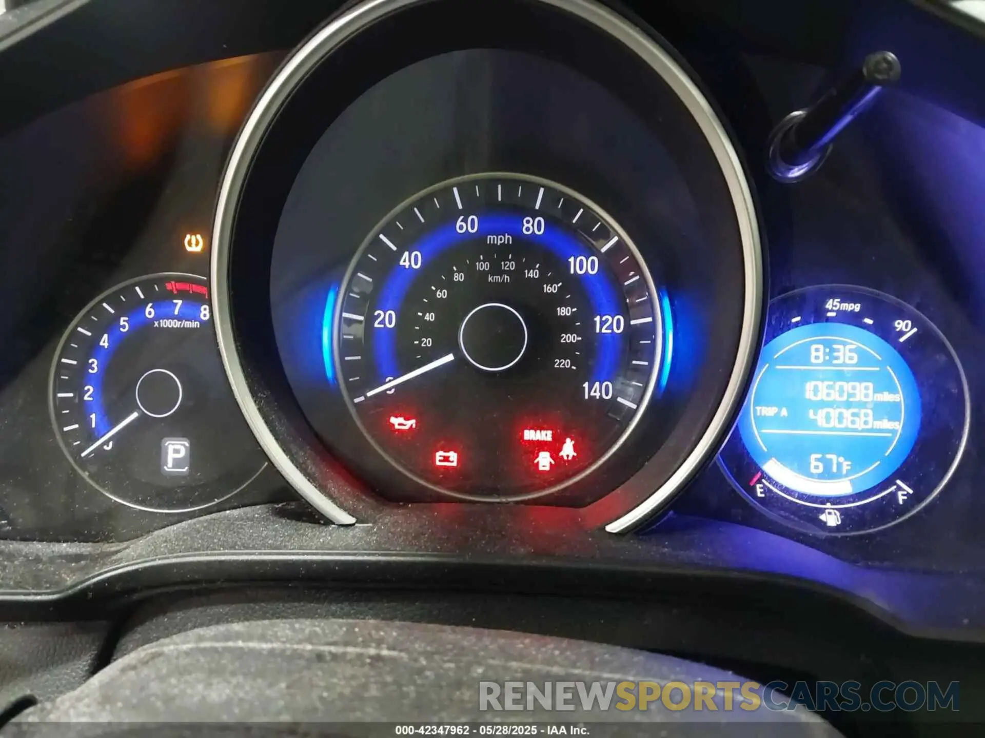 7 Photograph of a damaged car 3HGGK5H45KM732610 HONDA FIT 2019