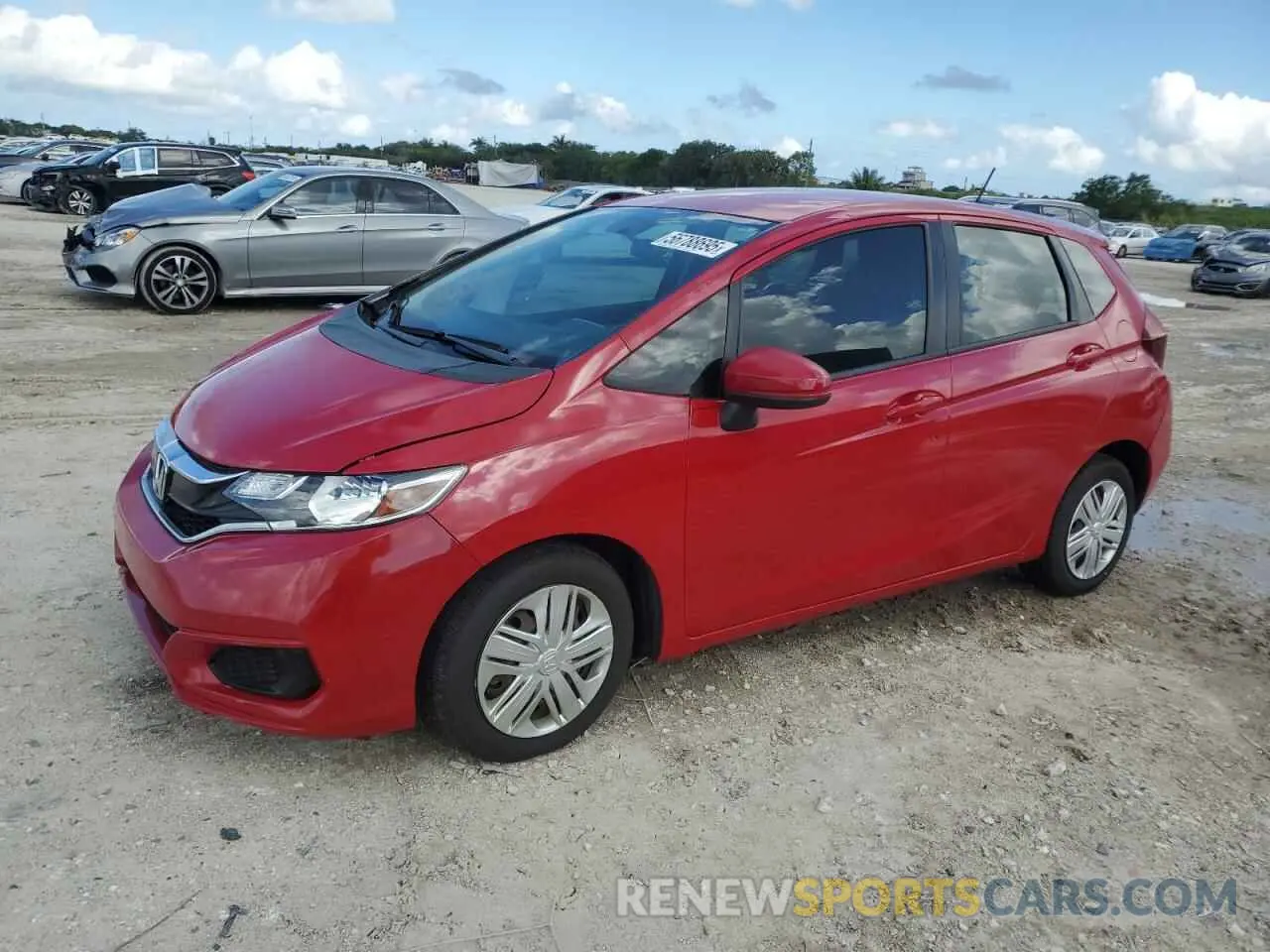 1 Photograph of a damaged car 3HGGK5H45KM733384 HONDA FIT 2019