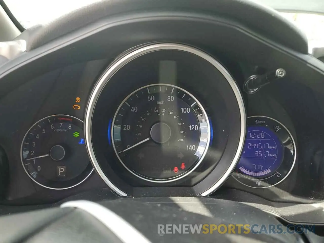 9 Photograph of a damaged car 3HGGK5H45KM744580 HONDA FIT 2019