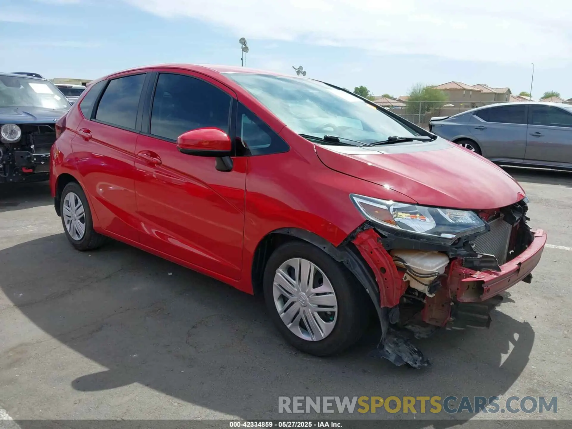 1 Photograph of a damaged car 3HGGK5H46KM710969 HONDA FIT 2019