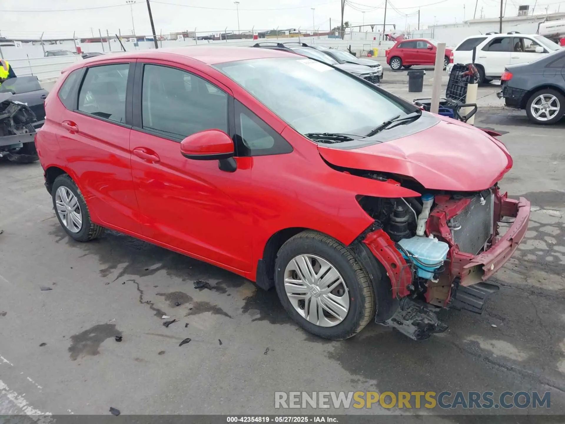 1 Photograph of a damaged car 3HGGK5H46KM733393 HONDA FIT 2019
