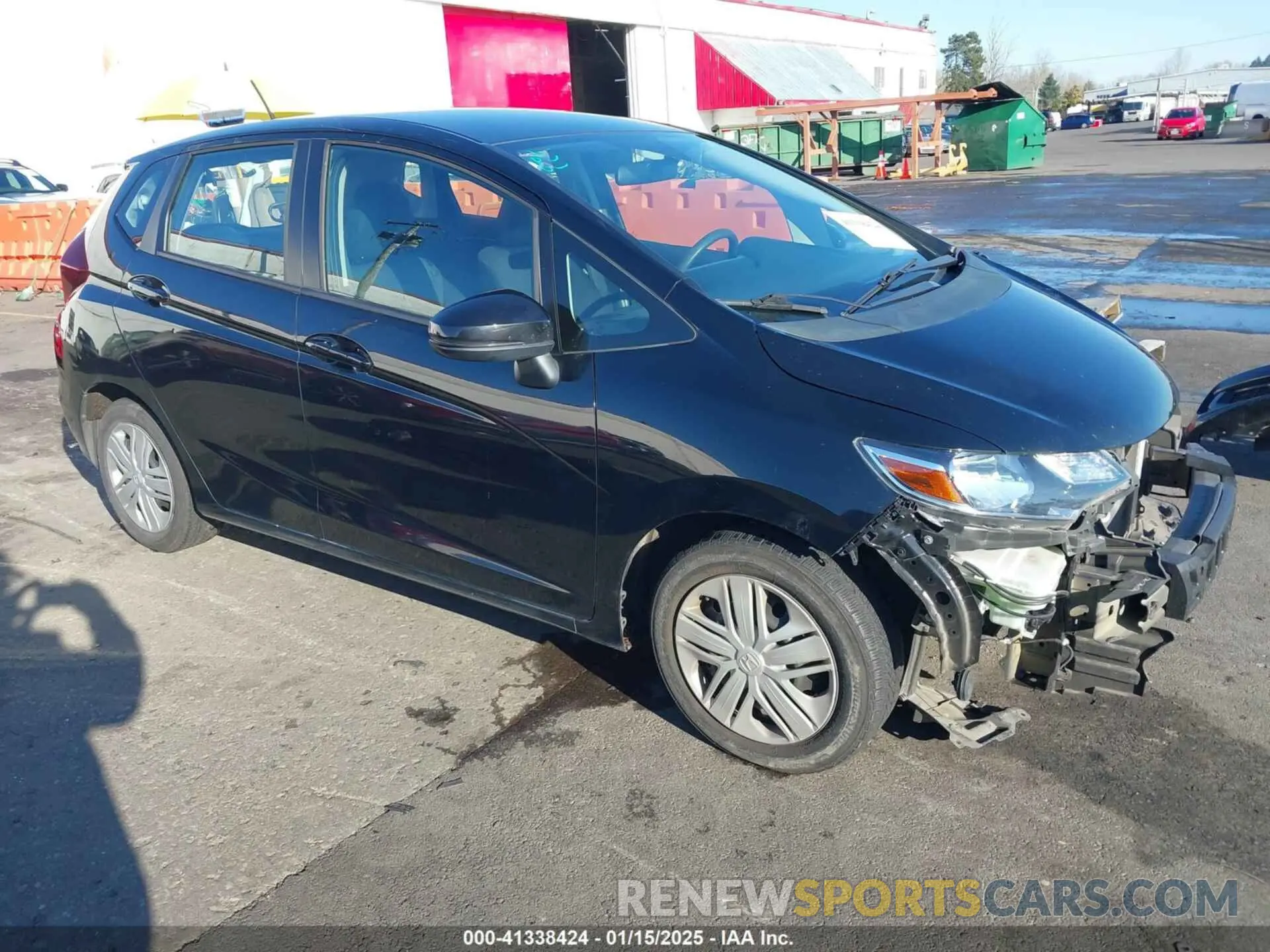 1 Photograph of a damaged car 3HGGK5H46KM735161 HONDA FIT 2019