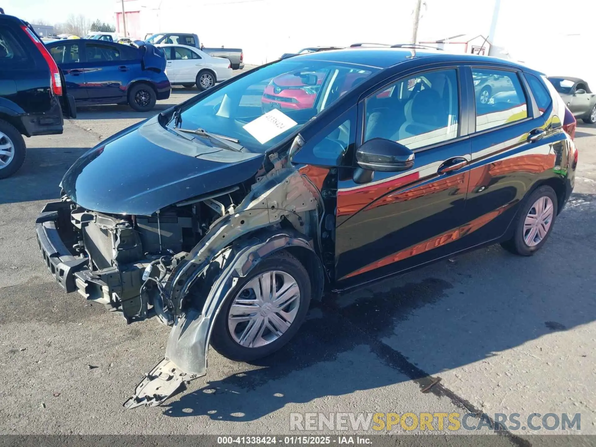 2 Photograph of a damaged car 3HGGK5H46KM735161 HONDA FIT 2019