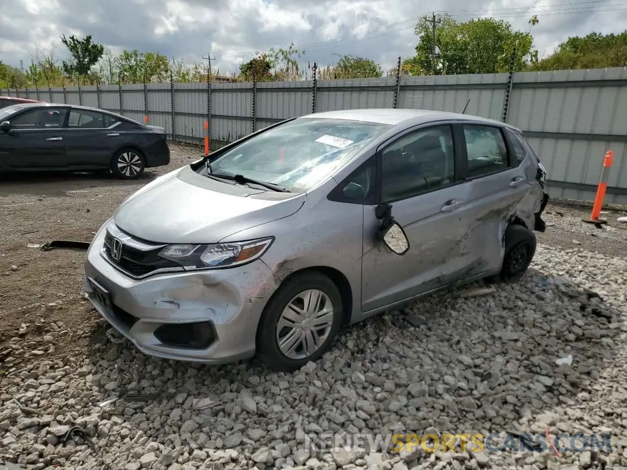 1 Photograph of a damaged car 3HGGK5H47KM722595 HONDA FIT 2019