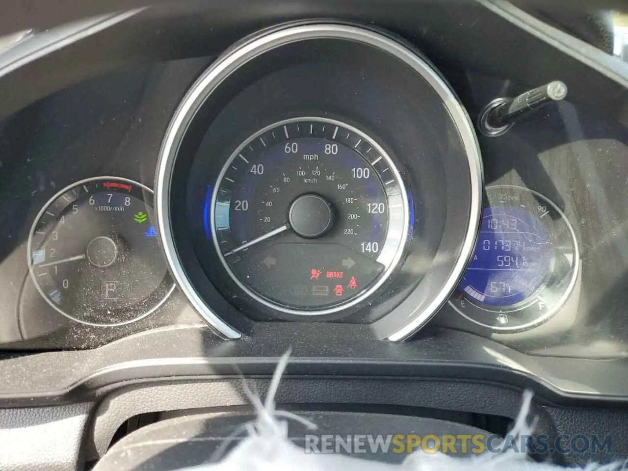 9 Photograph of a damaged car 3HGGK5H49KM726714 HONDA FIT 2019
