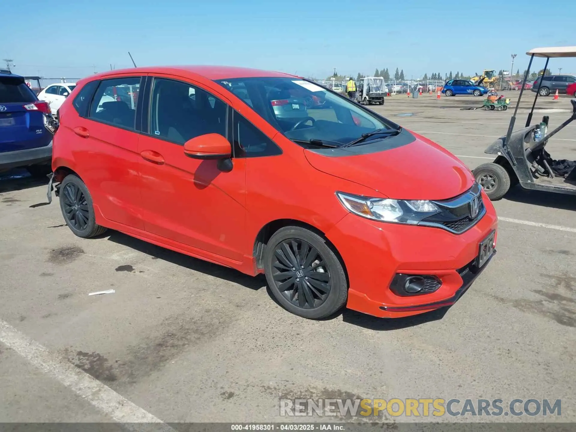 1 Photograph of a damaged car 3HGGK5H64KM725228 HONDA FIT 2019