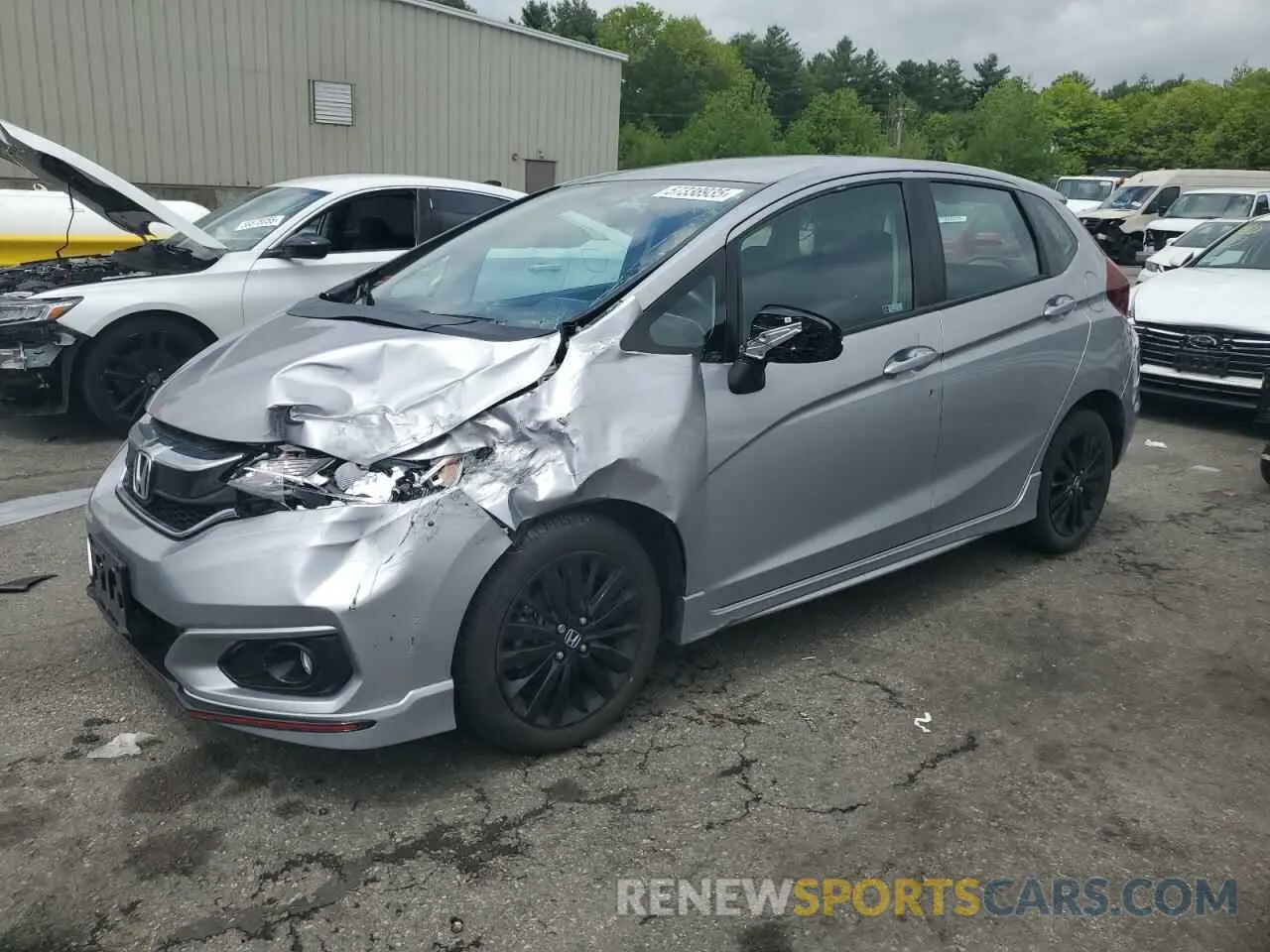 1 Photograph of a damaged car 3HGGK5H69KM744051 HONDA FIT 2019