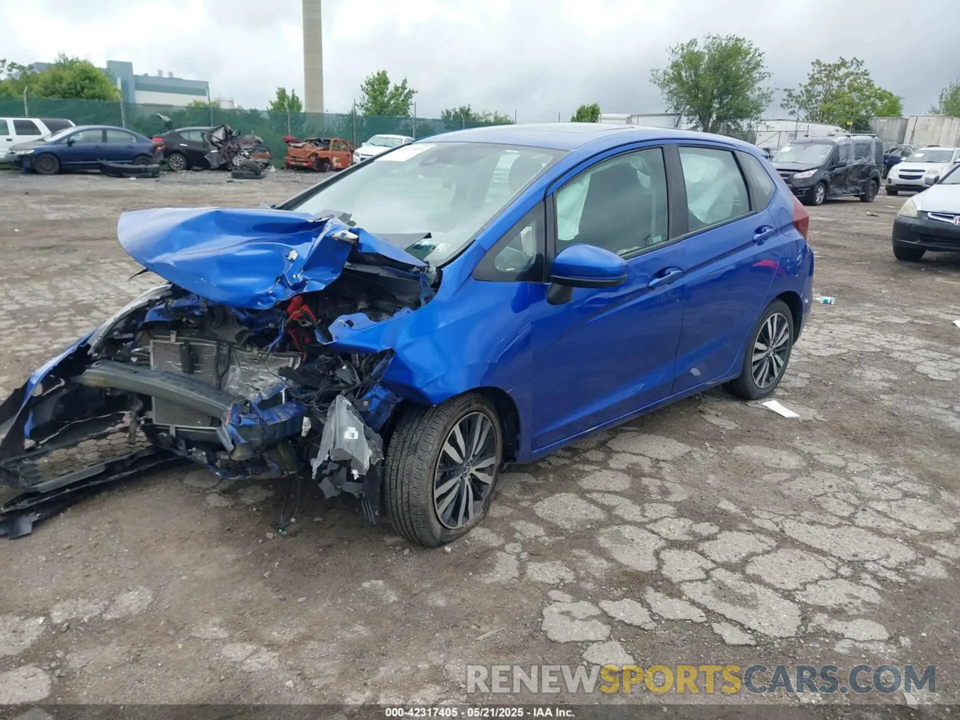 2 Photograph of a damaged car 3HGGK5H80KM737636 HONDA FIT 2019