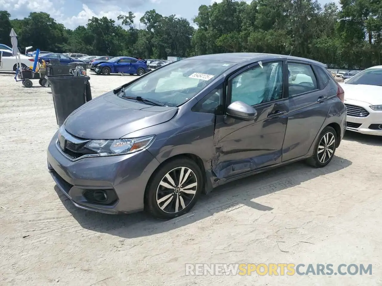 1 Photograph of a damaged car 3HGGK5H81KM718982 HONDA FIT 2019