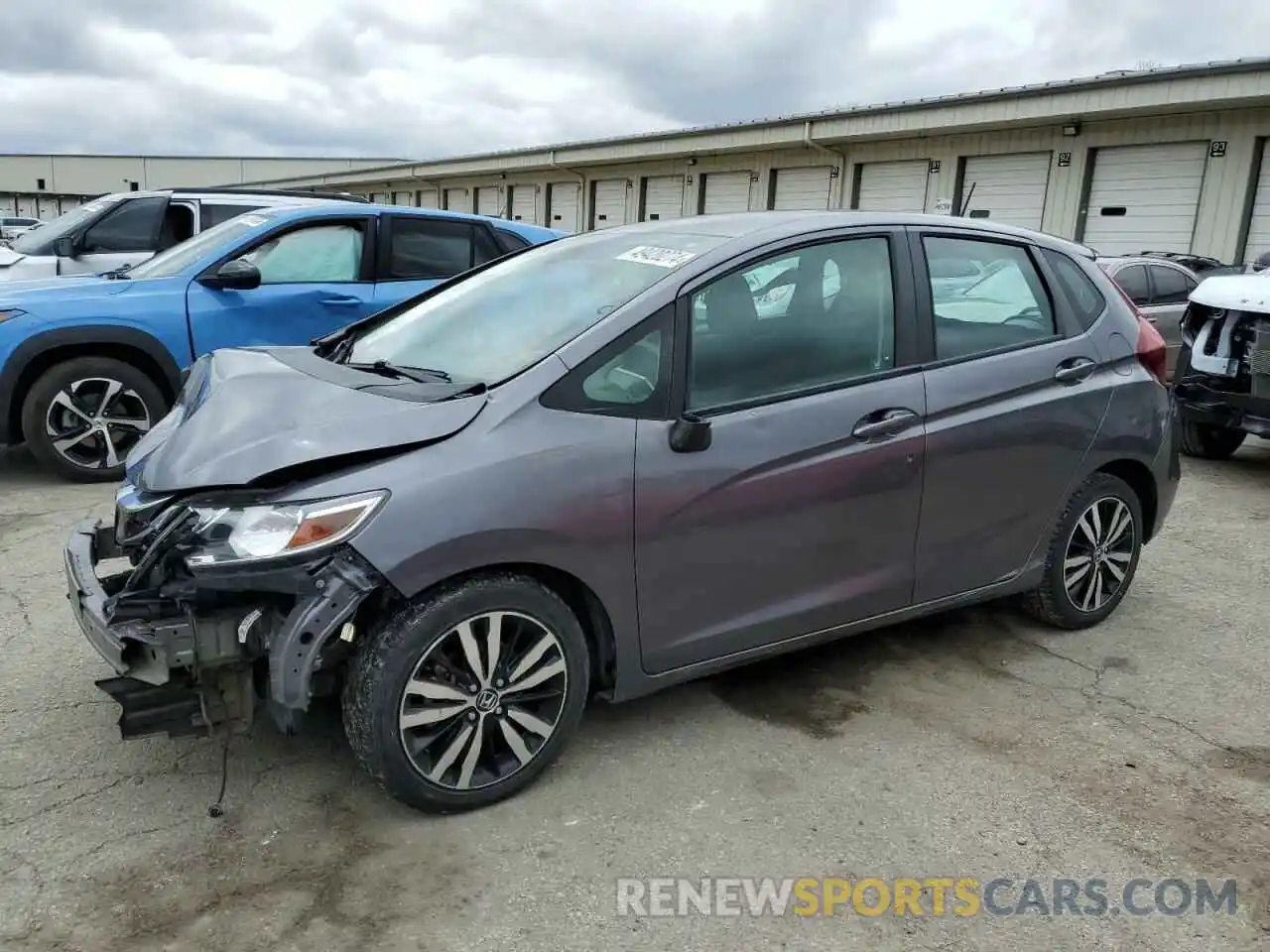 1 Photograph of a damaged car 3HGGK5H81KM738052 HONDA FIT 2019