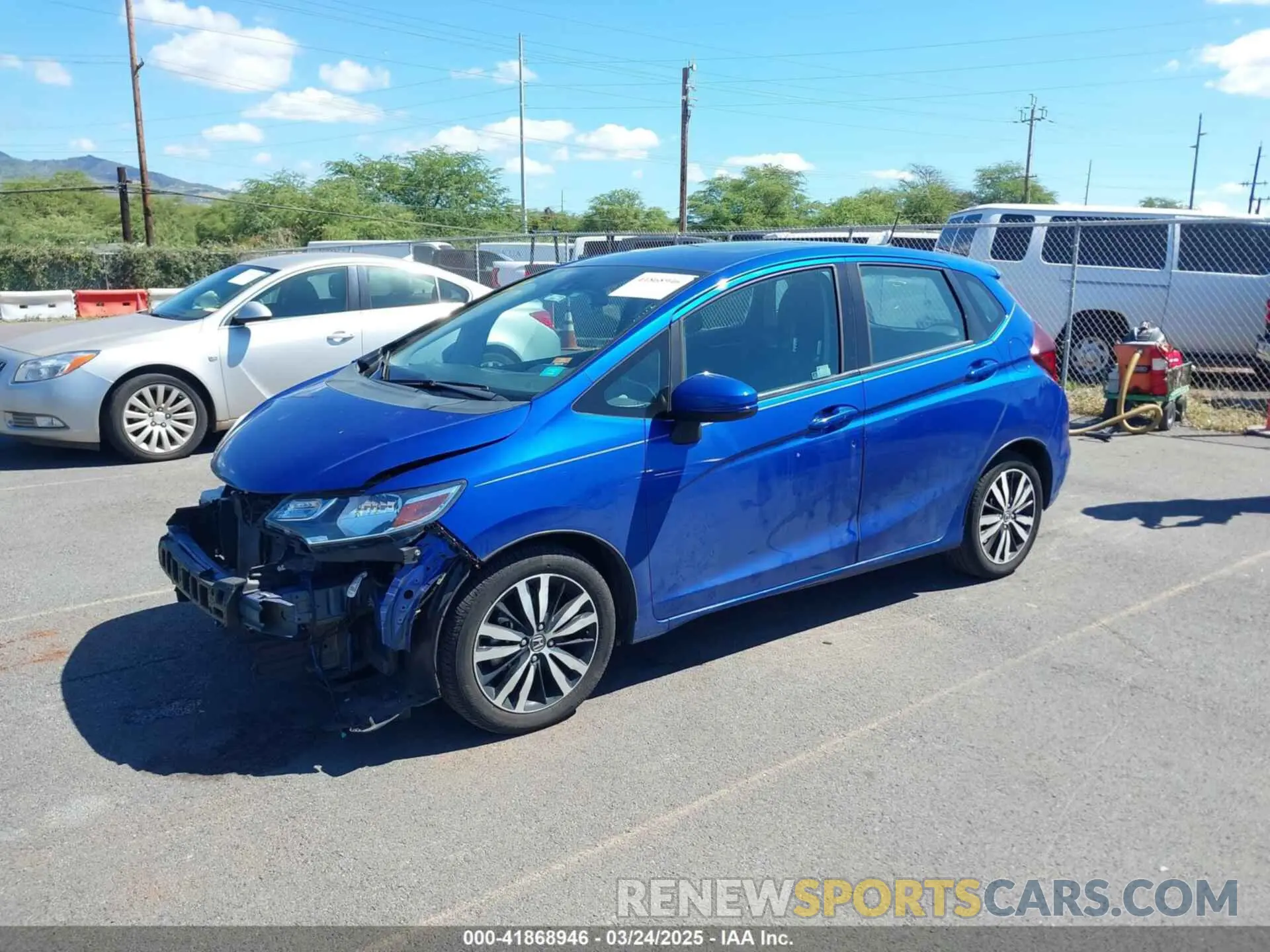 2 Photograph of a damaged car 3HGGK5H81KM743669 HONDA FIT 2019