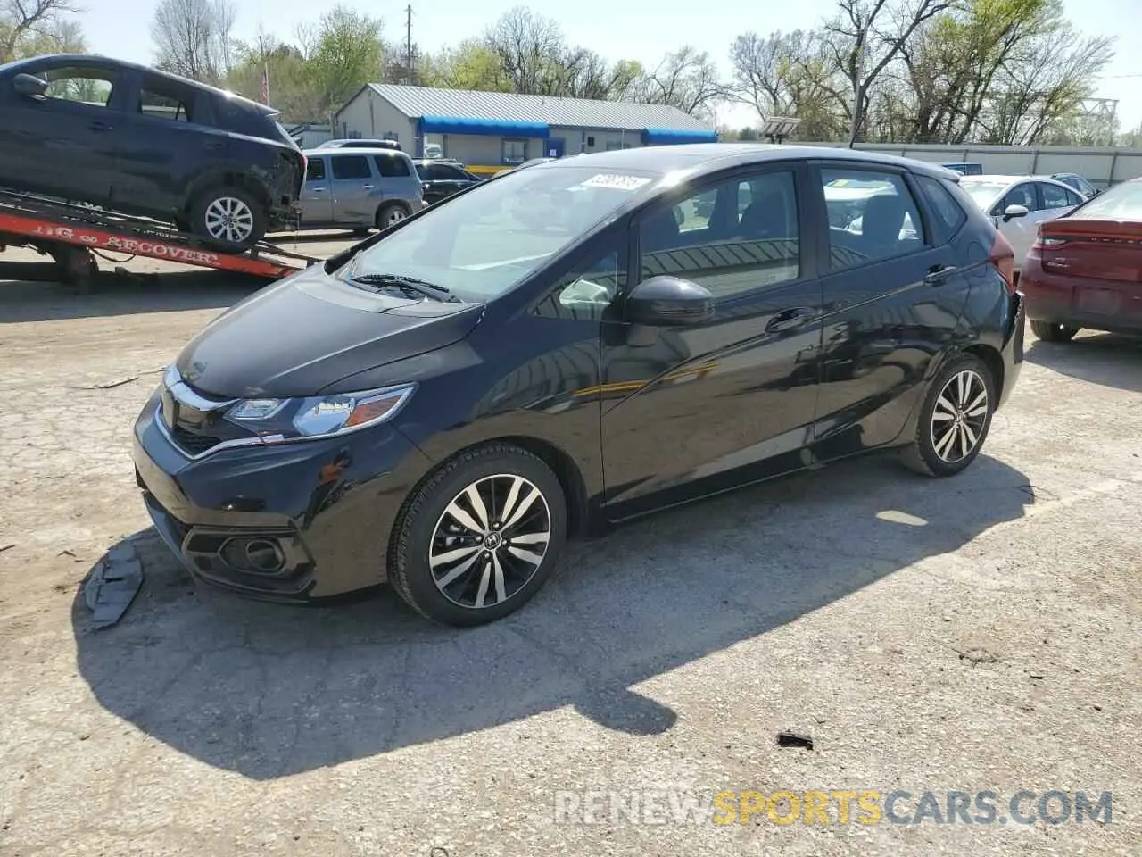 1 Photograph of a damaged car 3HGGK5H82KM712009 HONDA FIT 2019