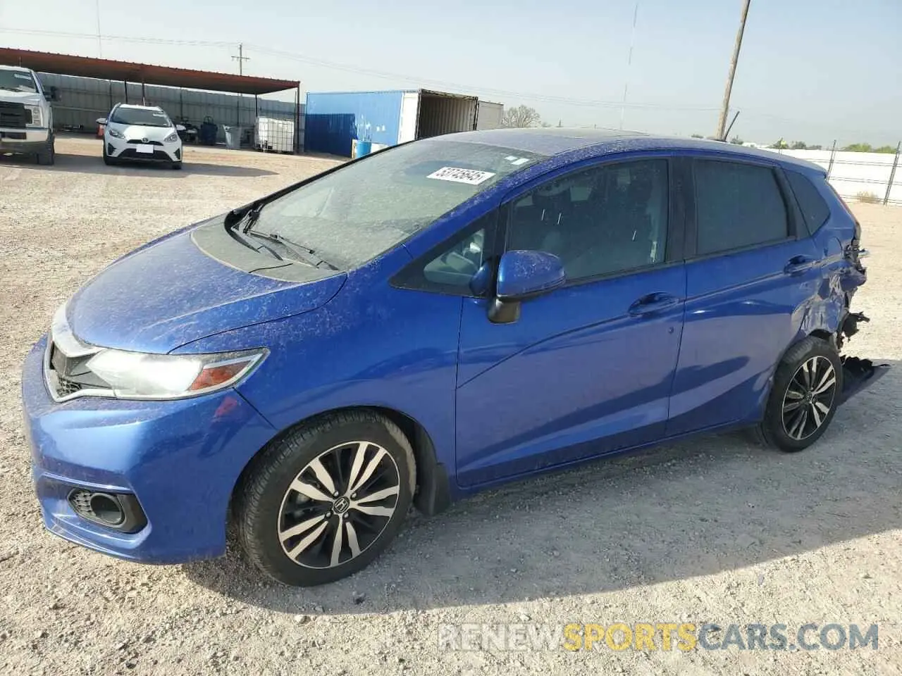 1 Photograph of a damaged car 3HGGK5H82KM739808 HONDA FIT 2019