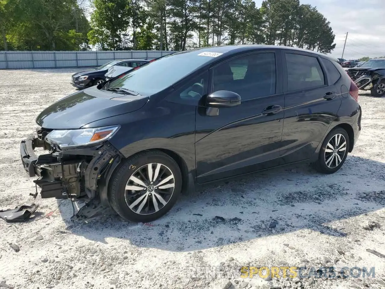 1 Photograph of a damaged car 3HGGK5H87KM721465 HONDA FIT 2019