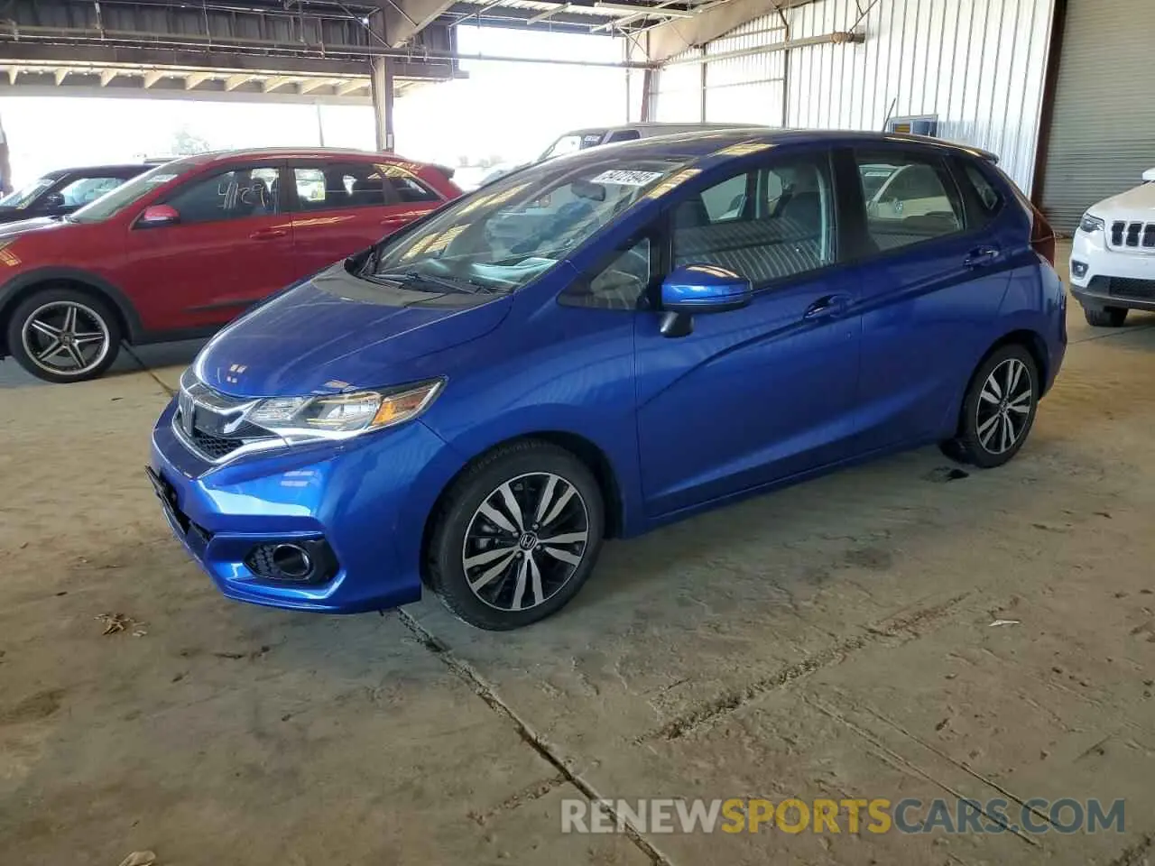 1 Photograph of a damaged car 3HGGK5H87KM753347 HONDA FIT 2019