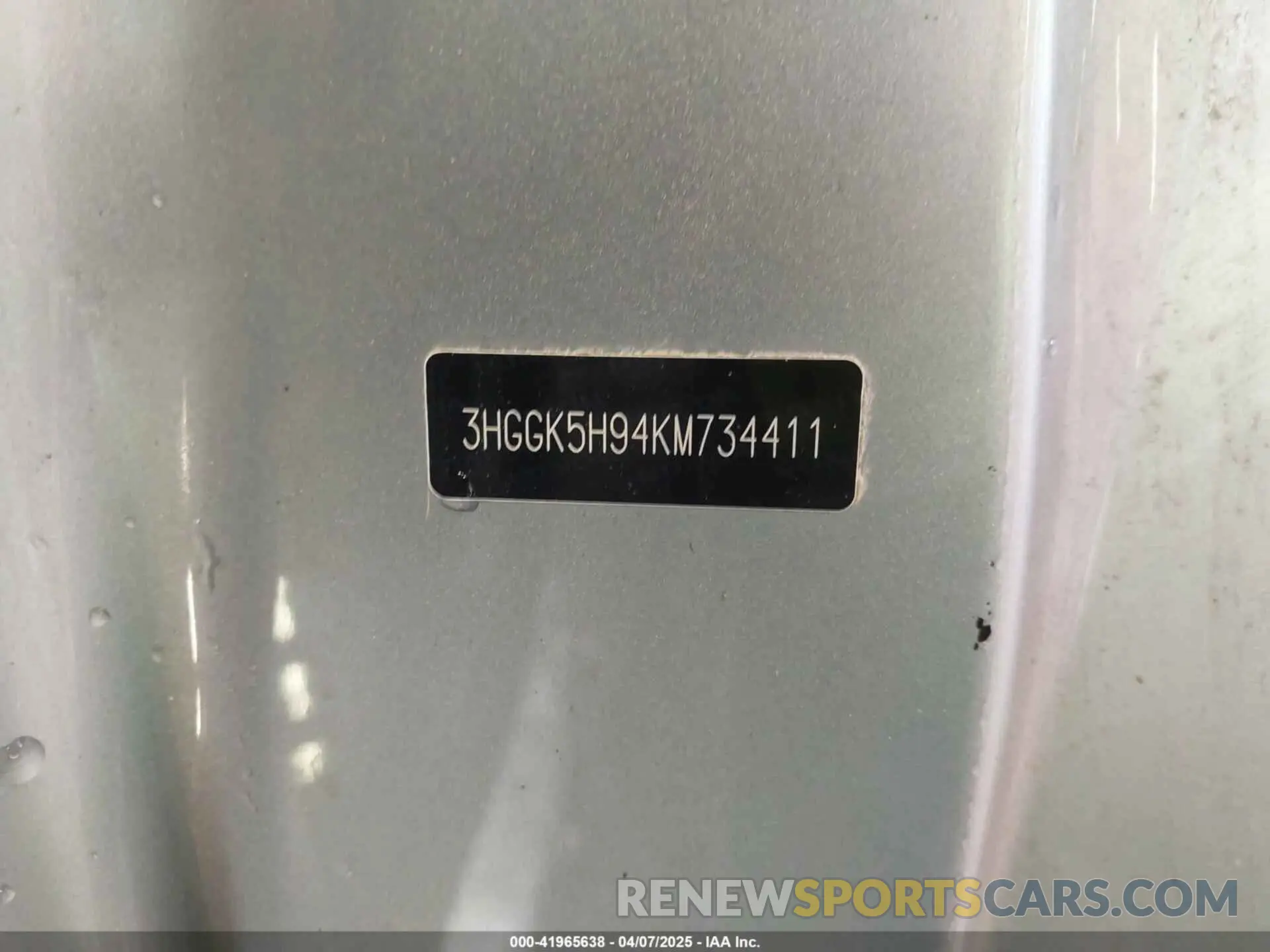 9 Photograph of a damaged car 3HGGK5H94KM734411 HONDA FIT 2019
