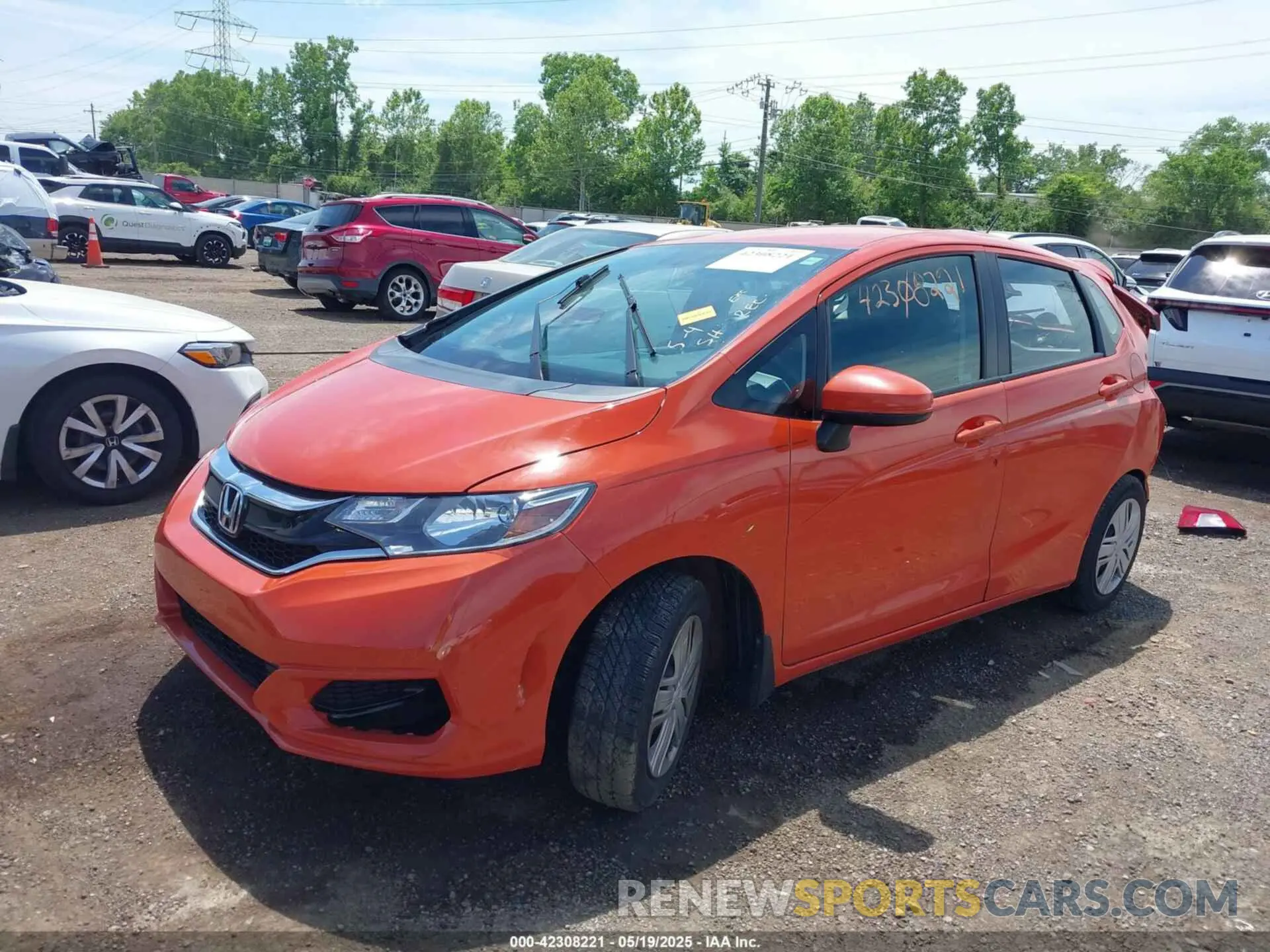 2 Photograph of a damaged car 3HGGK5H42LM727687 HONDA FIT 2020
