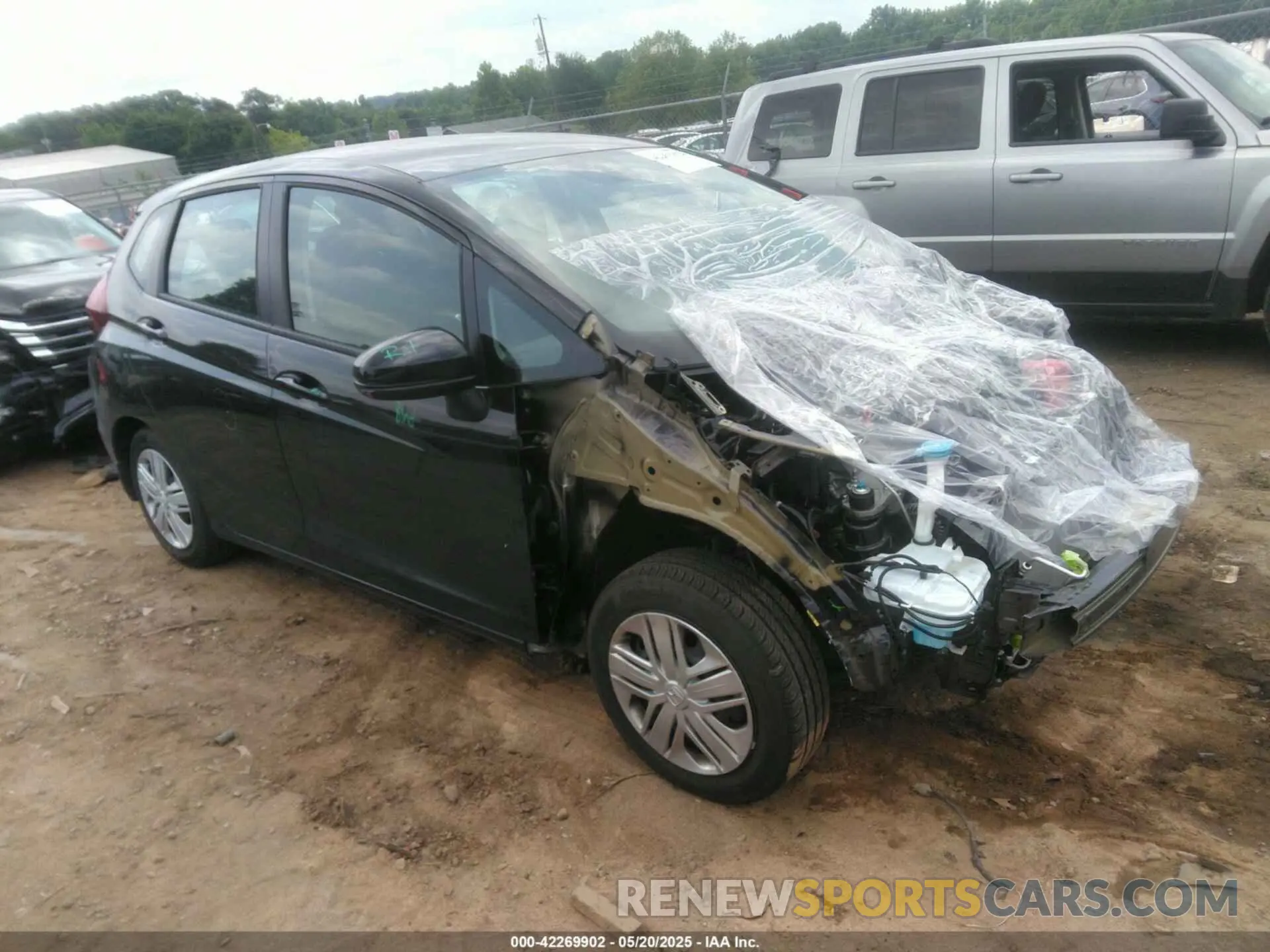 1 Photograph of a damaged car 3HGGK5H44LM727805 HONDA FIT 2020