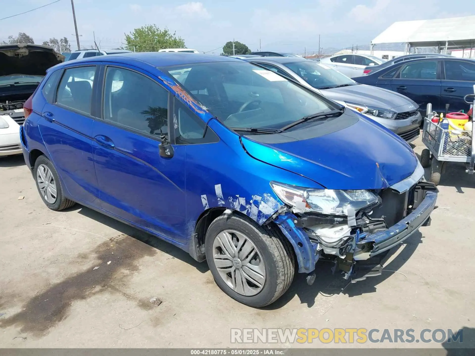 1 Photograph of a damaged car 3HGGK5H47LM711291 HONDA FIT 2020